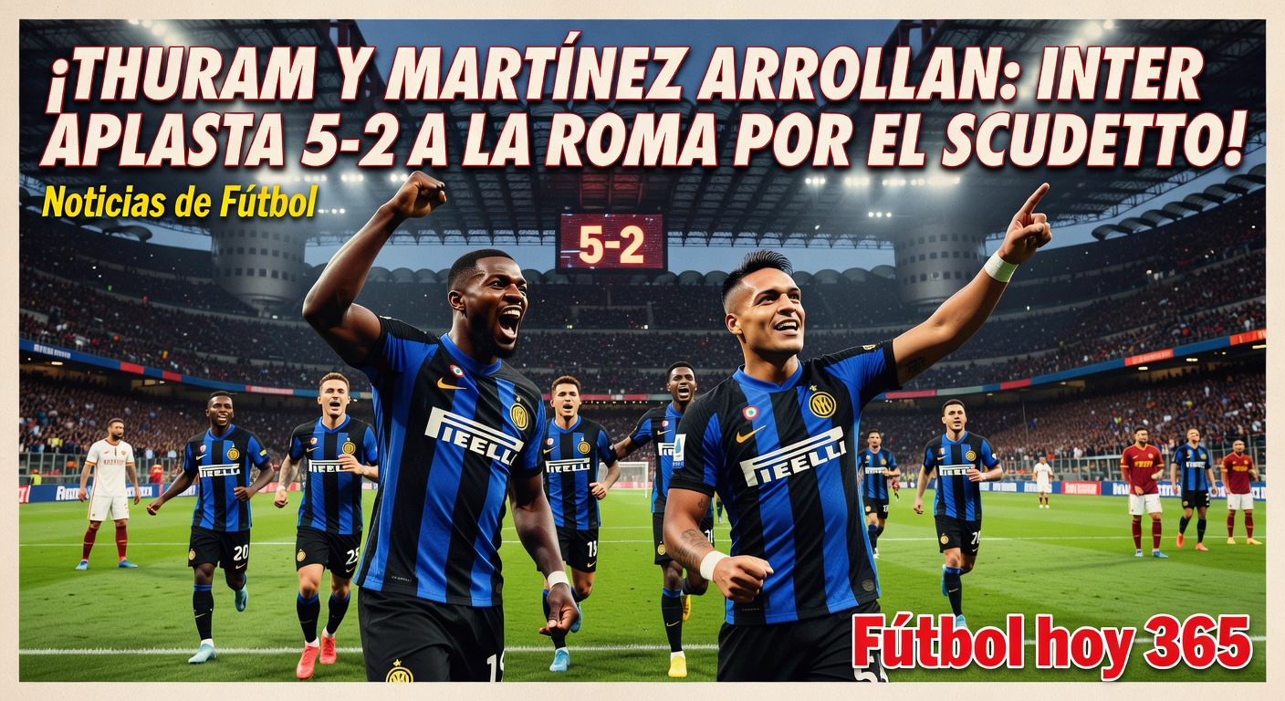 Internazionale 5-2 AS Roma: Thuram and Martinez inspire statement win in Serie A title race