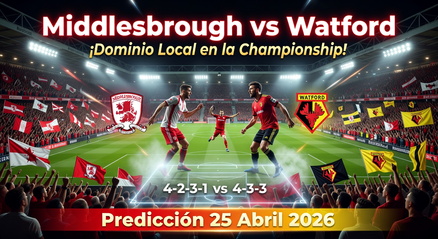 Middlesbrough vs Watford Pronóstico / Prediction