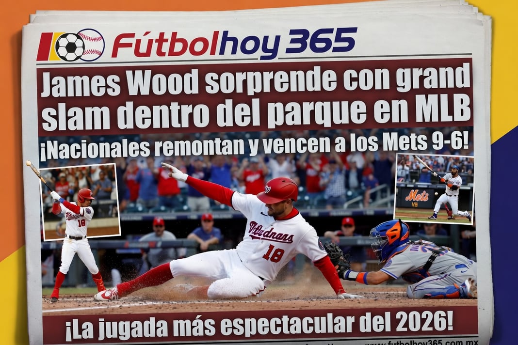 James Wood sorprende con grand slam dentro del parque en MLB