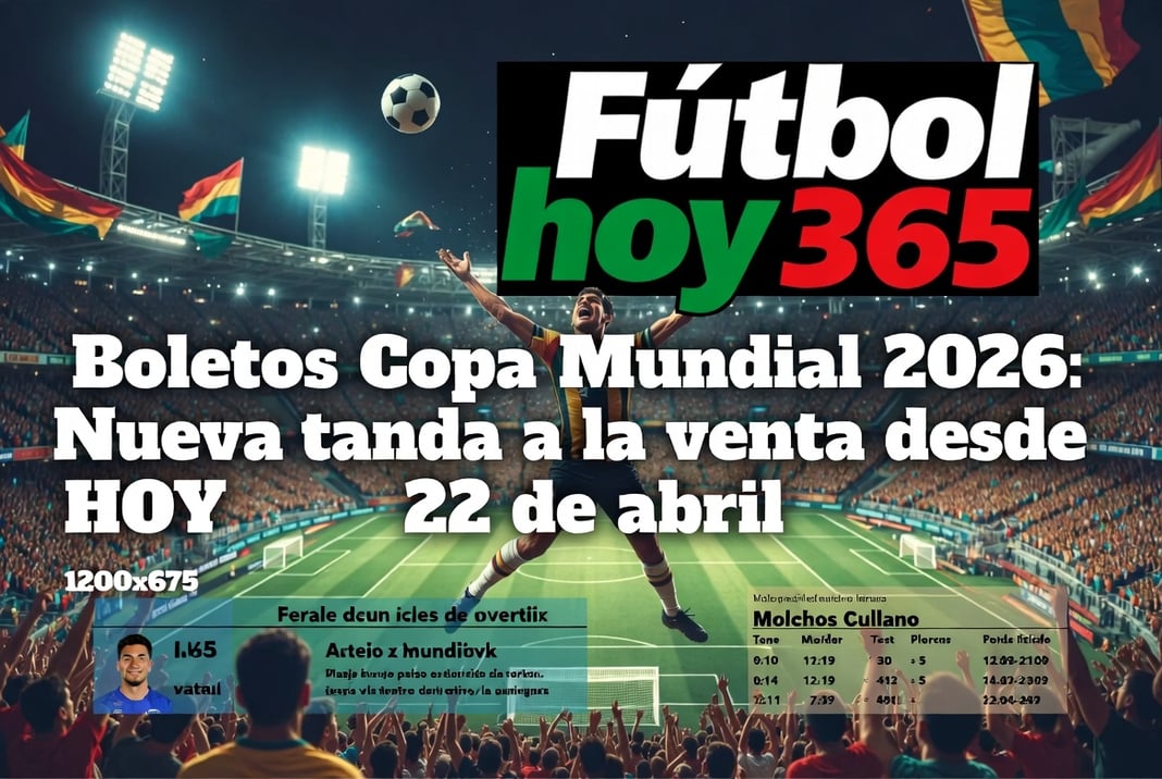 Boletos Copa Mundial 2026 Nueva tanda a la venta desde HOY 22 de abril