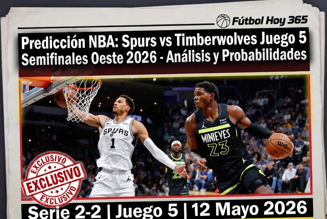 Predicción NBA Spurs vs Timberwolves Juego 5 Semifinales Oeste 2026 – Análisis y Probabilidades