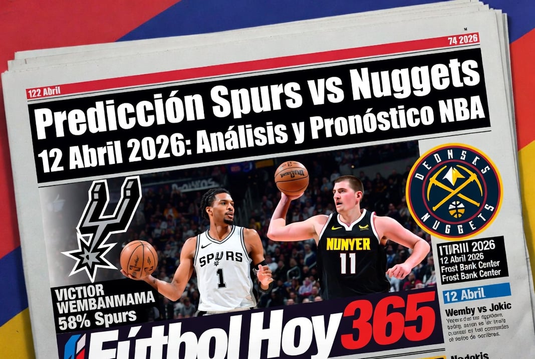 Predicción Spurs vs Nuggets 12 Abril 2026 Análisis y Pronóstico NBA