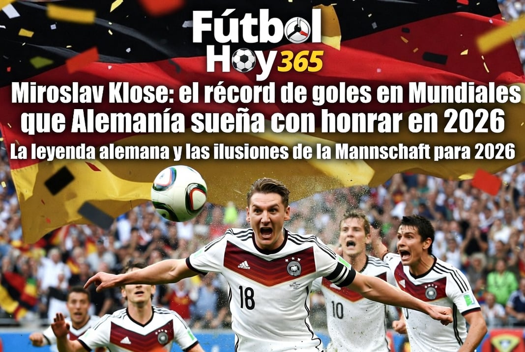 Miroslav Klose el récord de goles en Mundiales que Alemania sueña con honrar en 2026