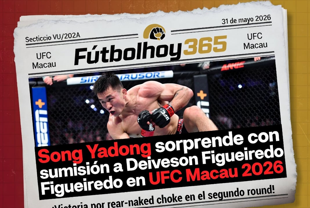 Song Yadong sorprende con sumisión a Deiveson Figueiredo en UFC Macau 2026