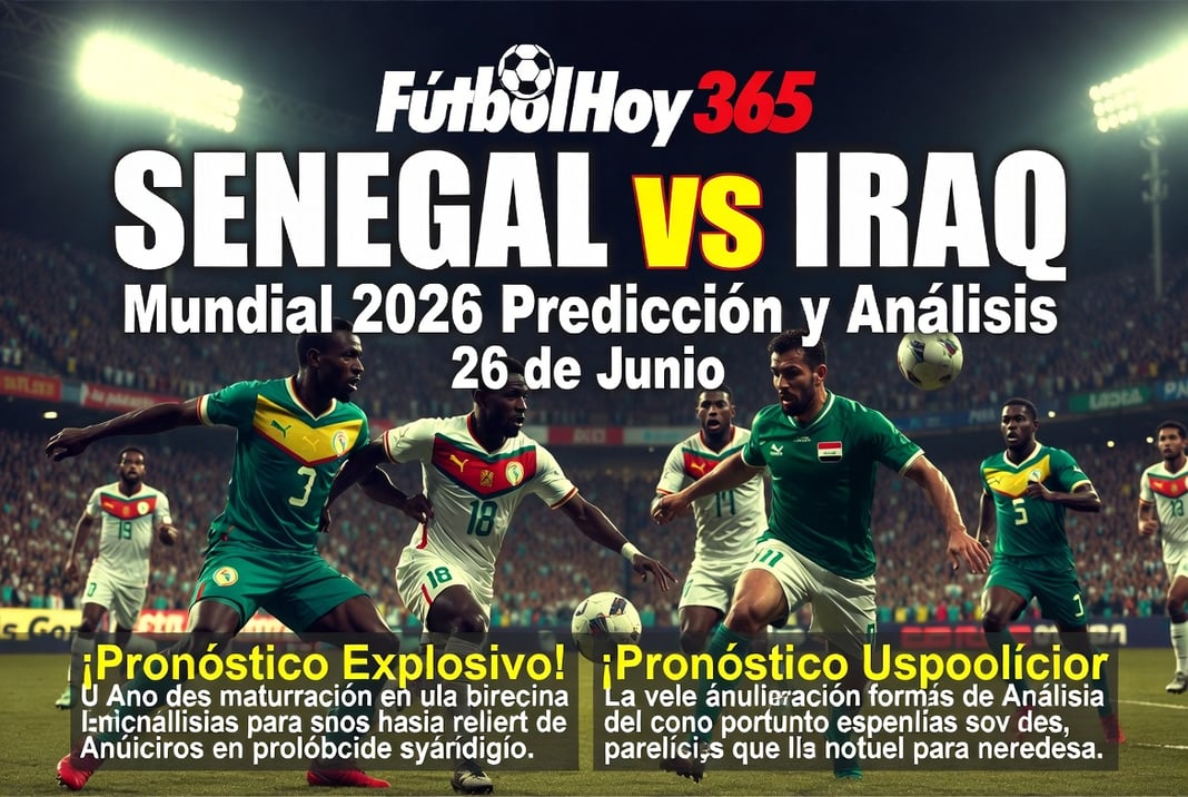 Senegal vs Iraq Mundial 2026 Prediccion y Analisis 26 de Junio