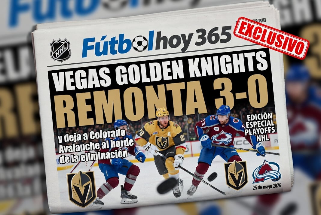 Vegas Golden Knights remonta 3-0 y deja a Colorado Avalanche al borde de la eliminación