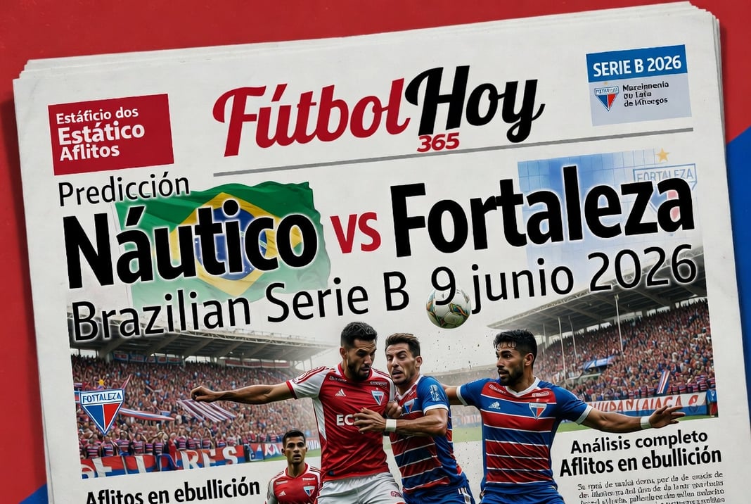 Predicción Náutico vs Fortaleza Brazilian Serie B 9 junio 2026