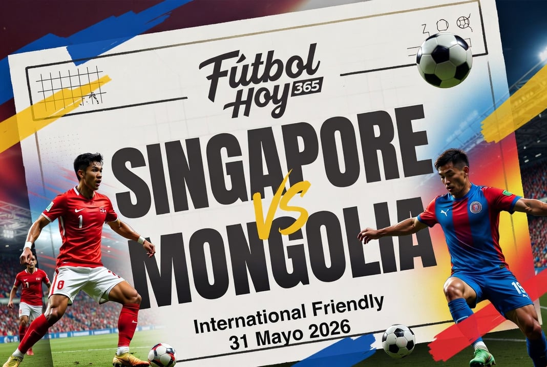 Singapore vs Mongolia International Friendly 31 Mayo 2026