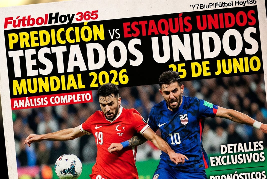 Prediccion Turquia vs Estados Unidos Mundial 2026 25 de Junio