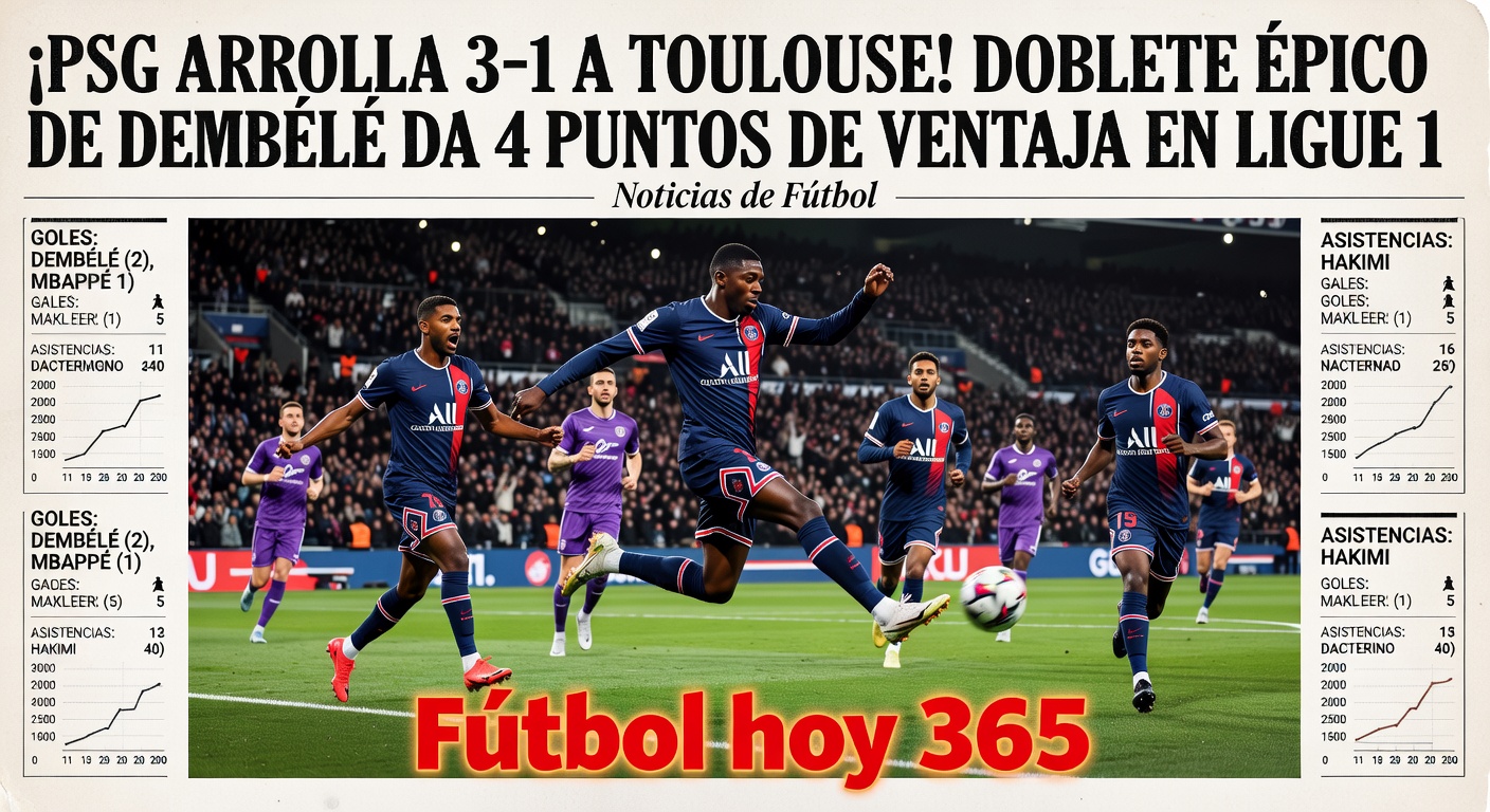 PSG 2-1 Toulouse: Ligue 1 (ESPN Live)
