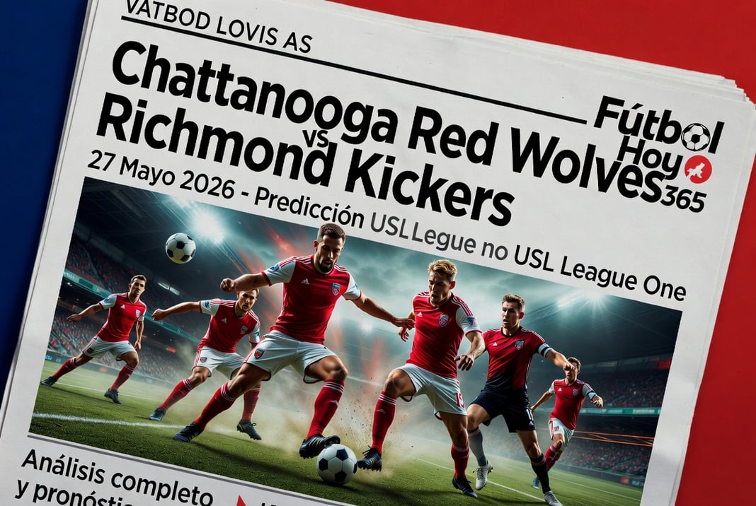 Chattanooga Red Wolves vs Richmond Kickers 27 Mayo 2026 Prediccion USL League One