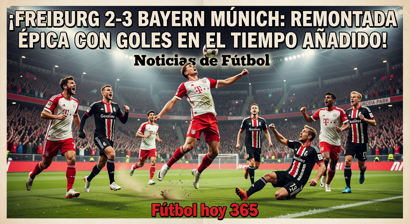 Bayern Munich Snatch 3-2 Win Over Freiburg with 99th-Minute Goal