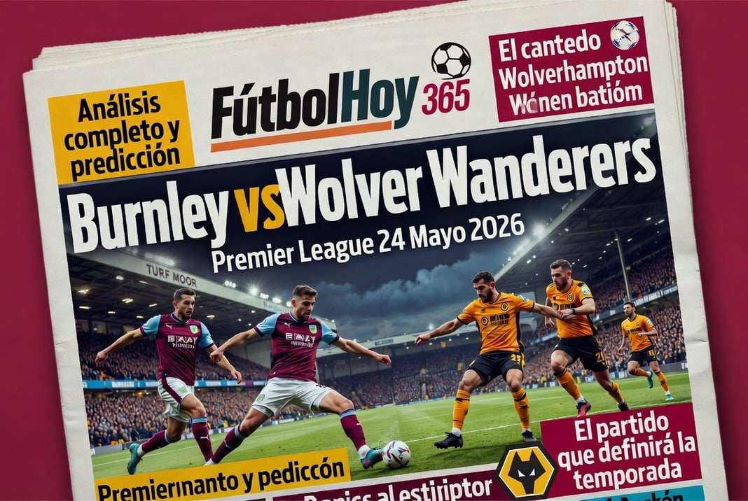 Burnley vs Wolverhampton Wanderers Premier League 24 Mayo 2026