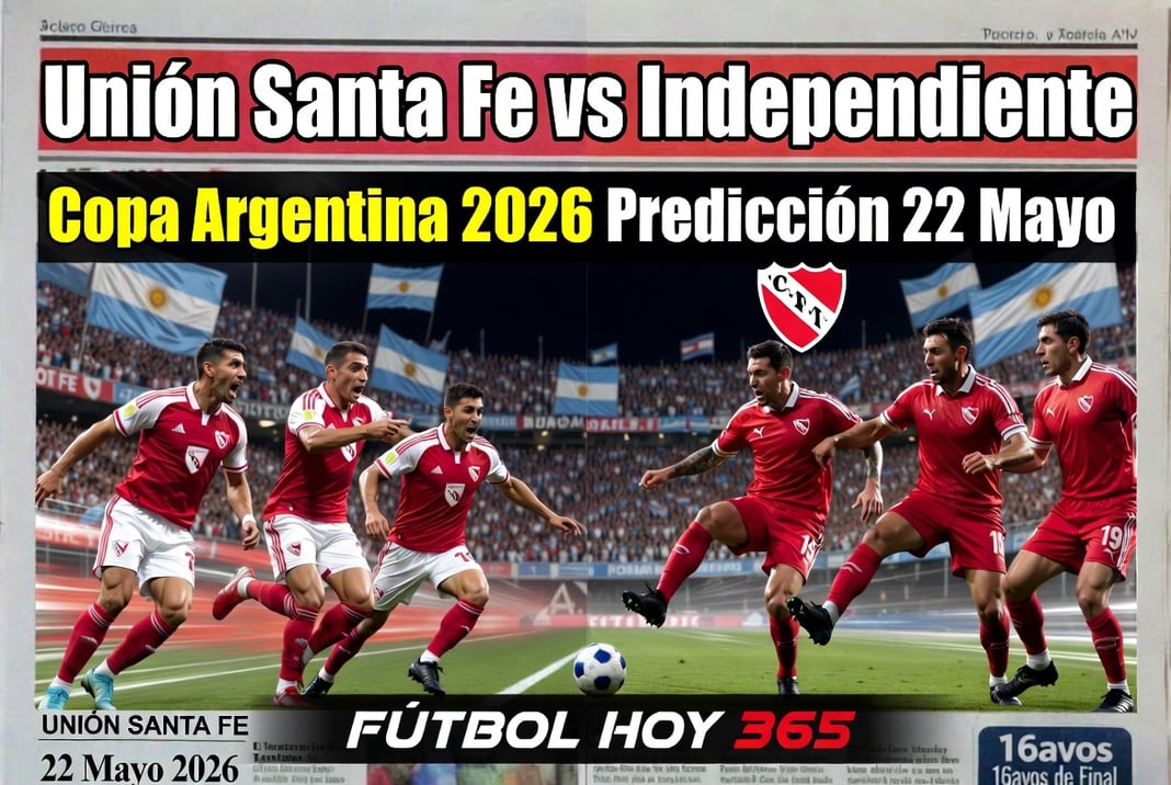 Unión Santa Fe vs Independiente Copa Argentina 2026 Predicción 22 Mayo