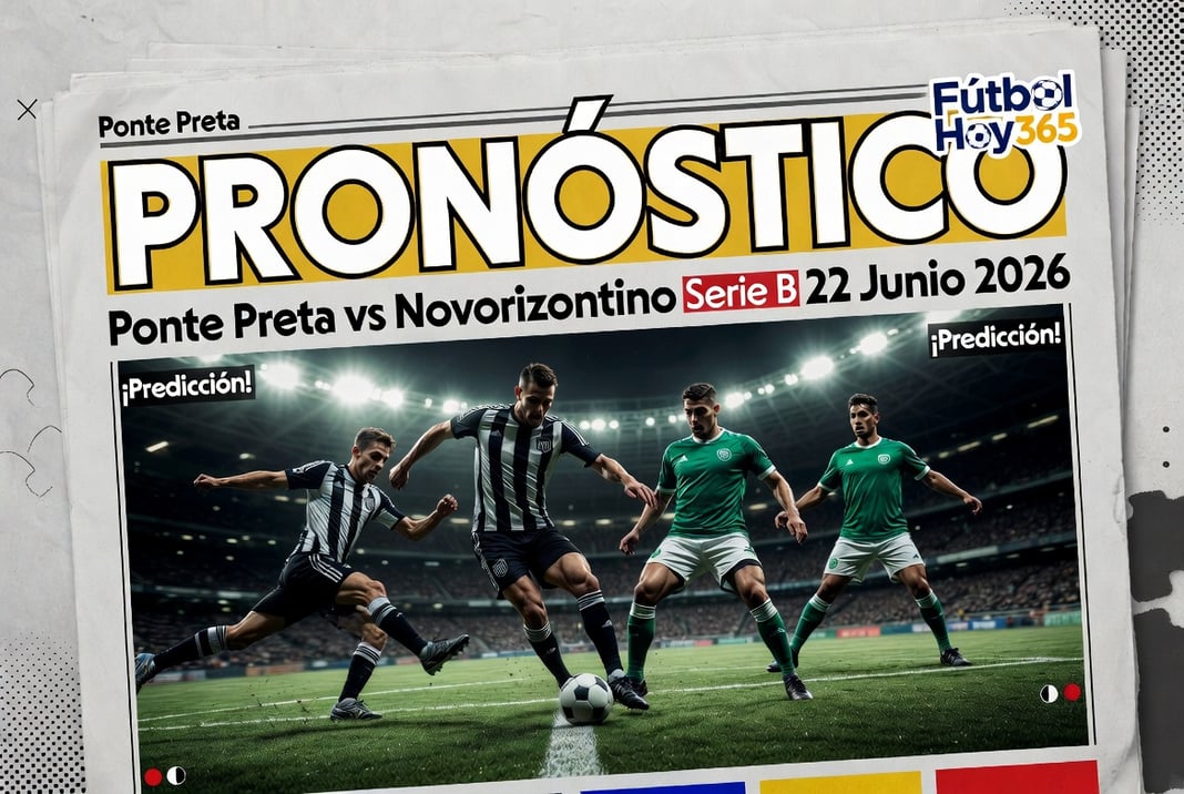 Pronostico Ponte Preta vs Novorizontino Serie B 22 Junio 2026