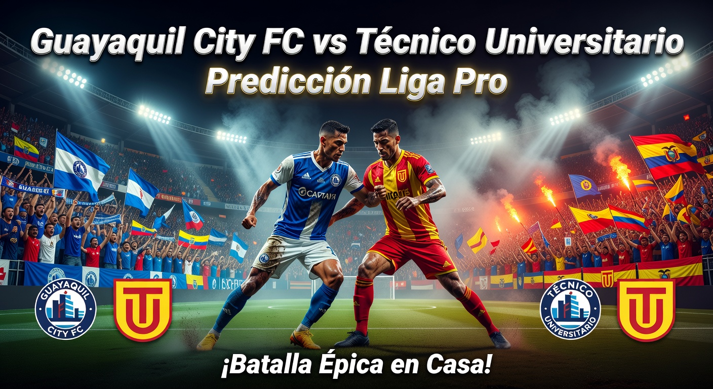 Guayaquil City FC vs Tecnico Universitario Pronóstico / Prediction