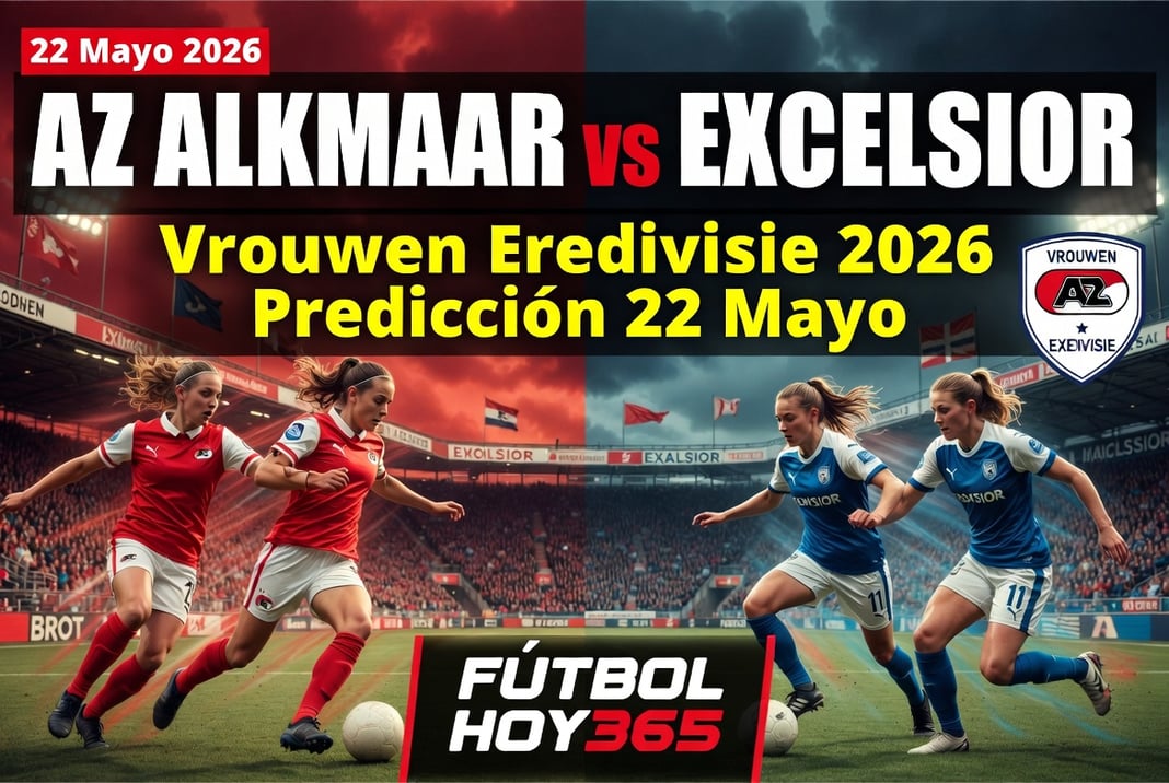 AZ Alkmaar vs Excelsior Vrouwen Eredivisie 2026 Predicción 22 Mayo