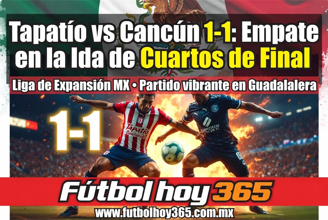 Tapatío vs CancúnTapatío 1-1 Cancún Liga de Expansión MX Empate en la Ida de Cuartos de Final