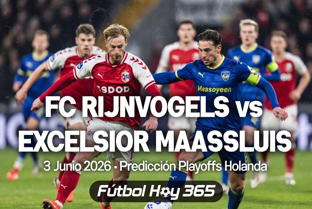 FC Rijnvogels vs Excelsior Maassluis 3 Junio 2026 Prediccion Playoffs Holanda