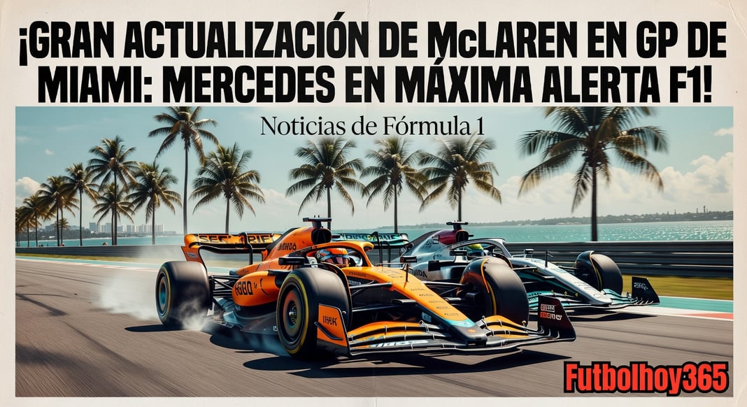 Gran Actualización de McLaren en GP de Miami: Mercedes en Máxima Alerta por F1