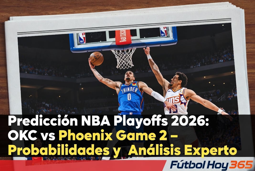 Predicción NBA Playoffs 2026 OKC vs Phoenix Game 2 – Probabilidades y Análisis Experto