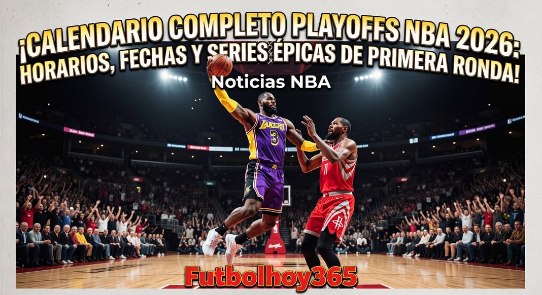 Calendario Completo Playoffs NBA 2026: Horarios, Fechas y Series de la Primera Ronda