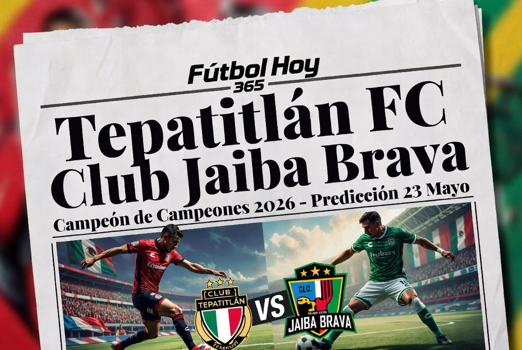 Tepatitlan FC vs Club Jaiba Brava Campeon de Campeones 2026 Prediccion 23 Mayo