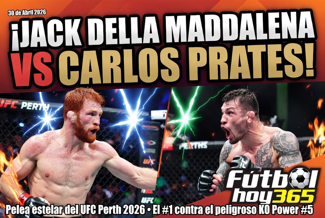 Jack Della Maddalena vs Carlos Prates la pelea estelar del UFC Perth que nadie se puede perder