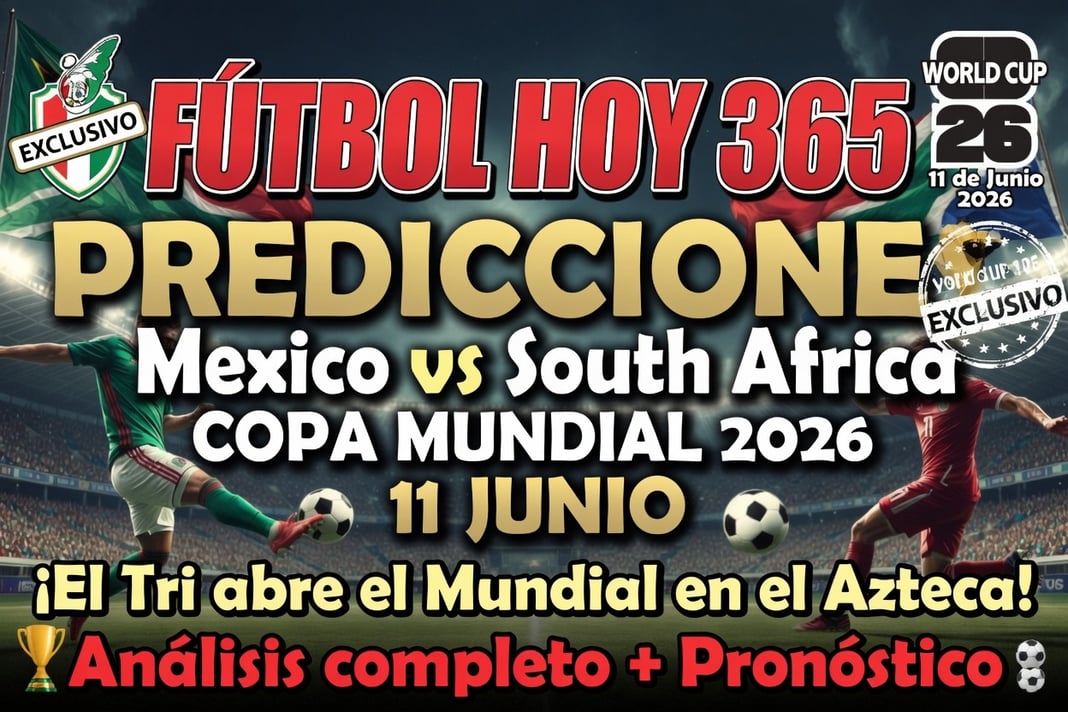 predicciones Mexico vs South Africa Copa Mundial 2026 11 junio