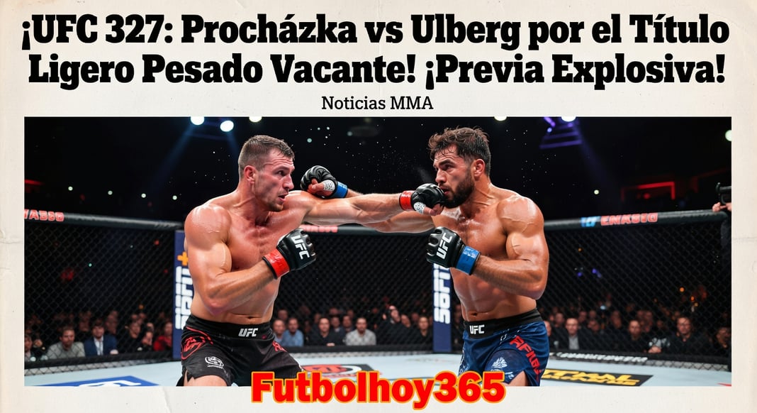 UFC 327: Jiri Prochazka vs Carlos Ulberg por el título ligero pesado vacante | Previa, horario y cartelera completa