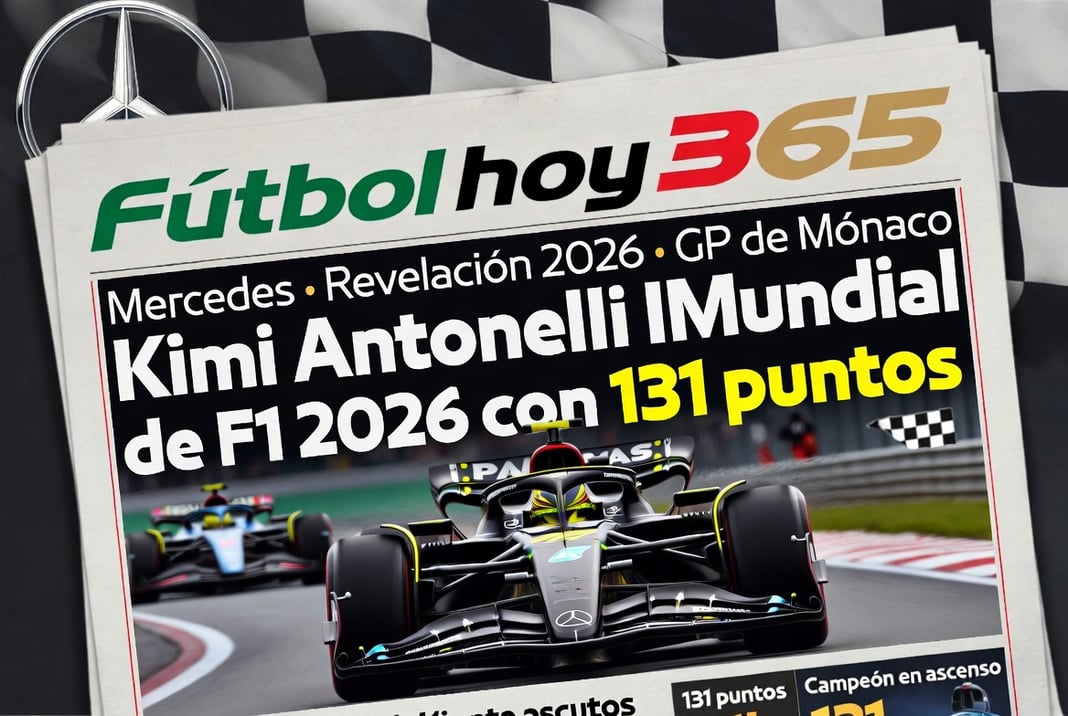 Kimi Antonelli lidera el Mundial de F1 2026 con 131 puntos