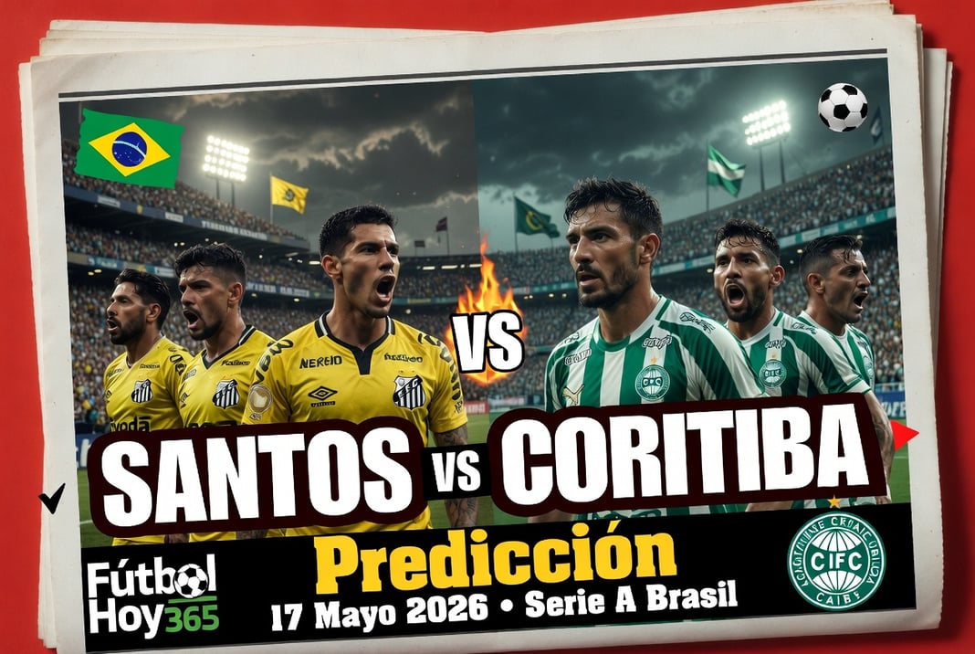 Santos vs Coritiba Prediccion 17 Mayo 2026 Serie A Brasil