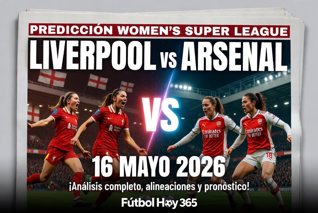 Prediccion Liverpool vs Arsenal 16 Mayo 2026 Womens Super League