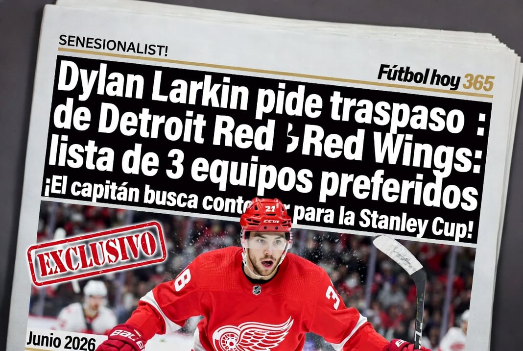 Dylan Larkin pide traspaso de Detroit Red Wings lista de 3 equipos preferidos