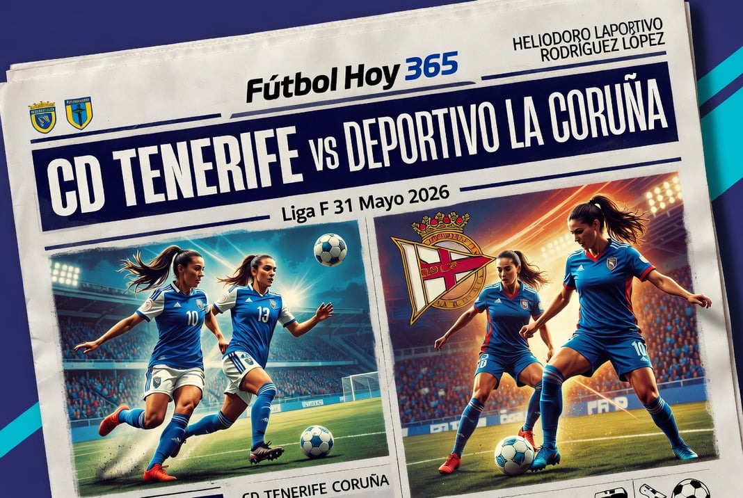 CD Tenerife vs Deportivo La Coruña Liga F 31 Mayo 2026