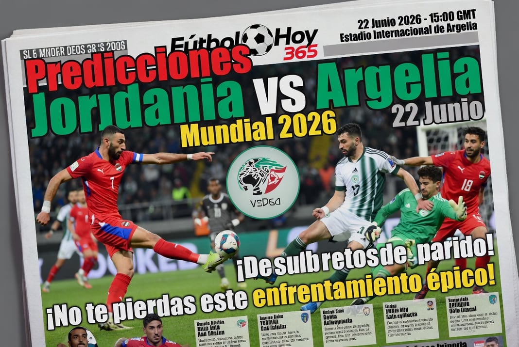 Predicciones Jordania vs Argelia Mundial 2026 22 Junio