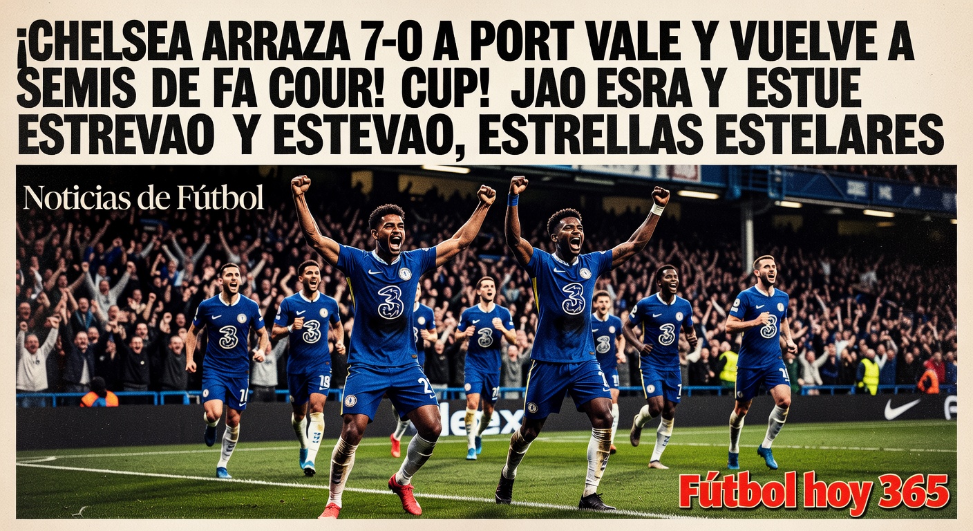 Chelsea Cruise Past Port Vale 7-0 in FA Cup Quarters