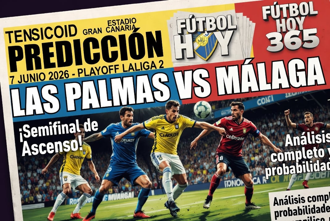 Predicción Las Palmas vs Málaga 7 junio 2026 Playoff LaLiga 2