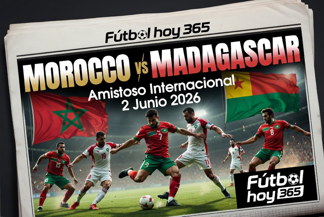 Morocco vs Madagascar Amistoso Internacional 2 Junio 2026