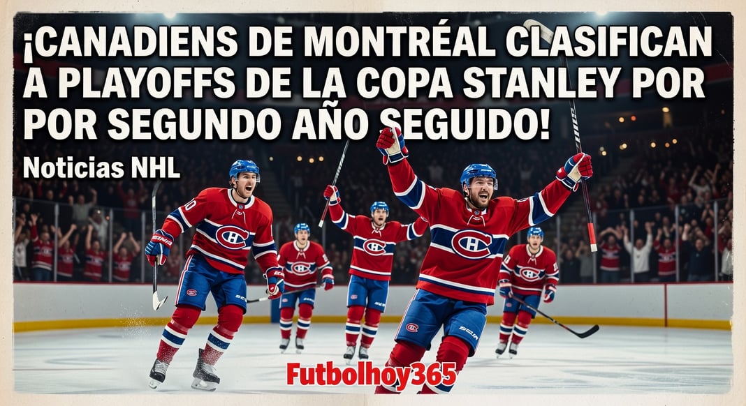 Canadiens de Montreal clasifican a playoffs de la Copa Stanley por segundo año consecutivo en 2026
