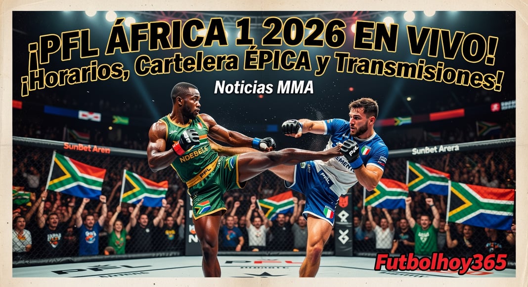Cómo ver PFL África 1 2026 en vivo: Horarios, cartelera completa y transmisiones