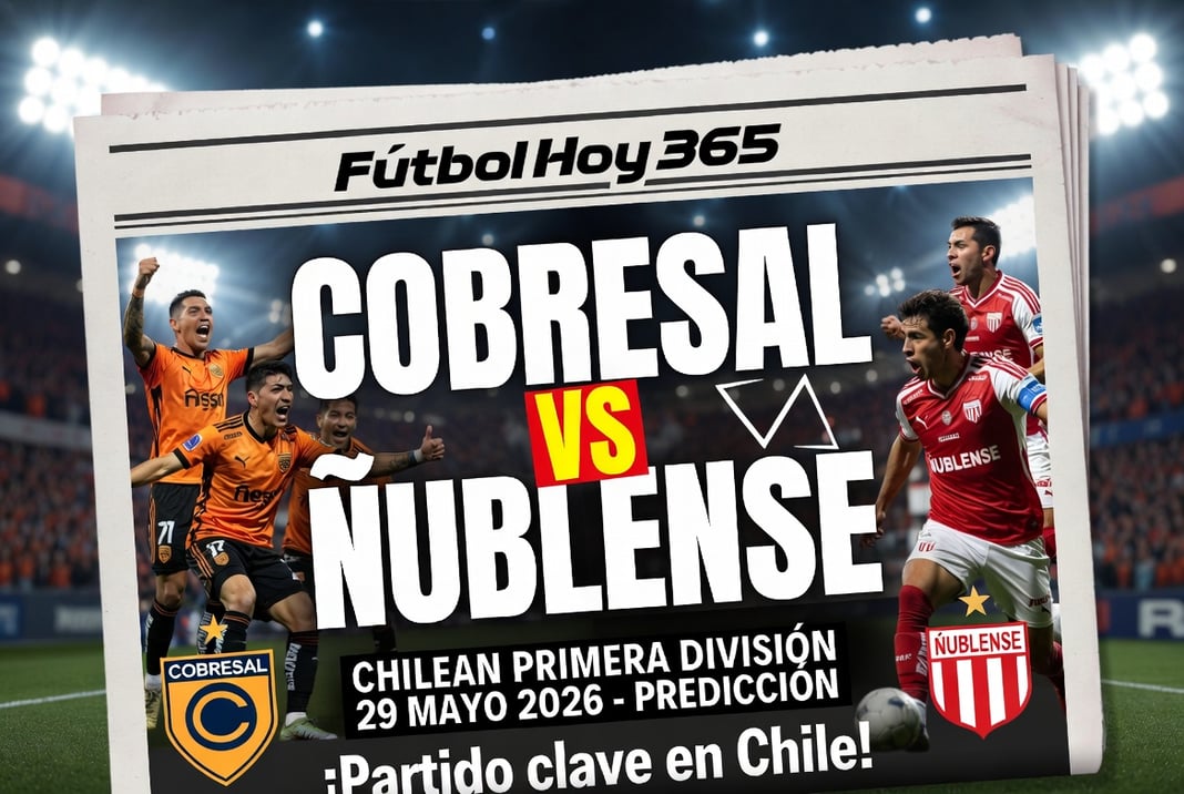 Cobresal vs Nublense Chilean Primera Division 29 Mayo 2026 Prediccion