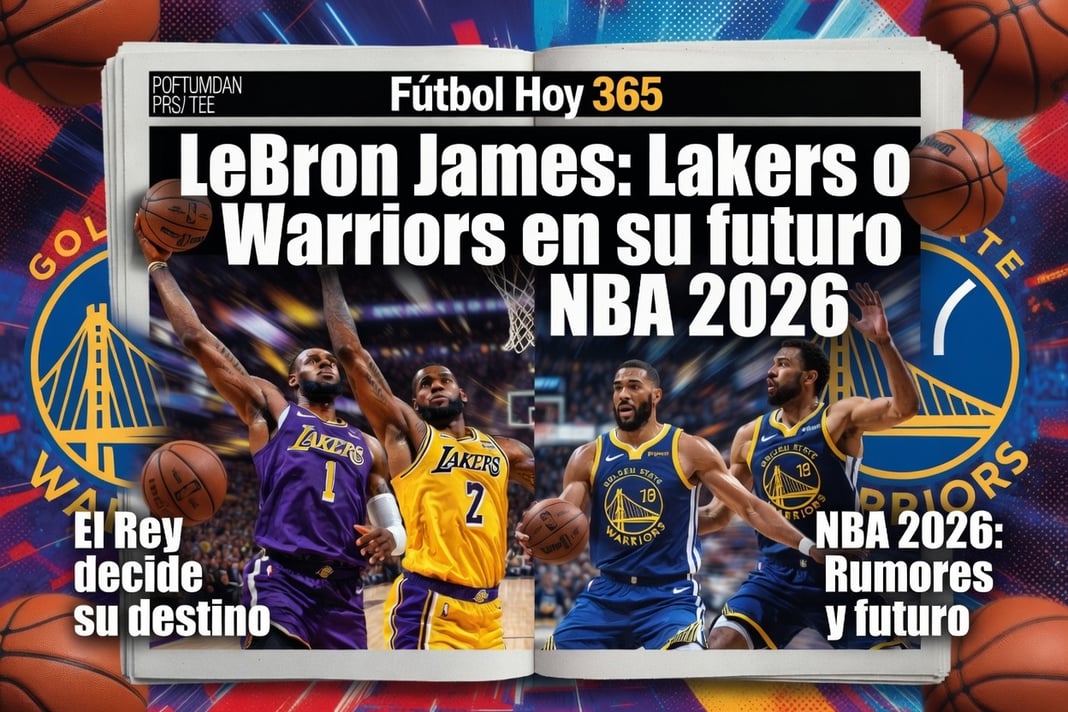 LeBron James Lakers o Warriors en su futuro NBA 2026