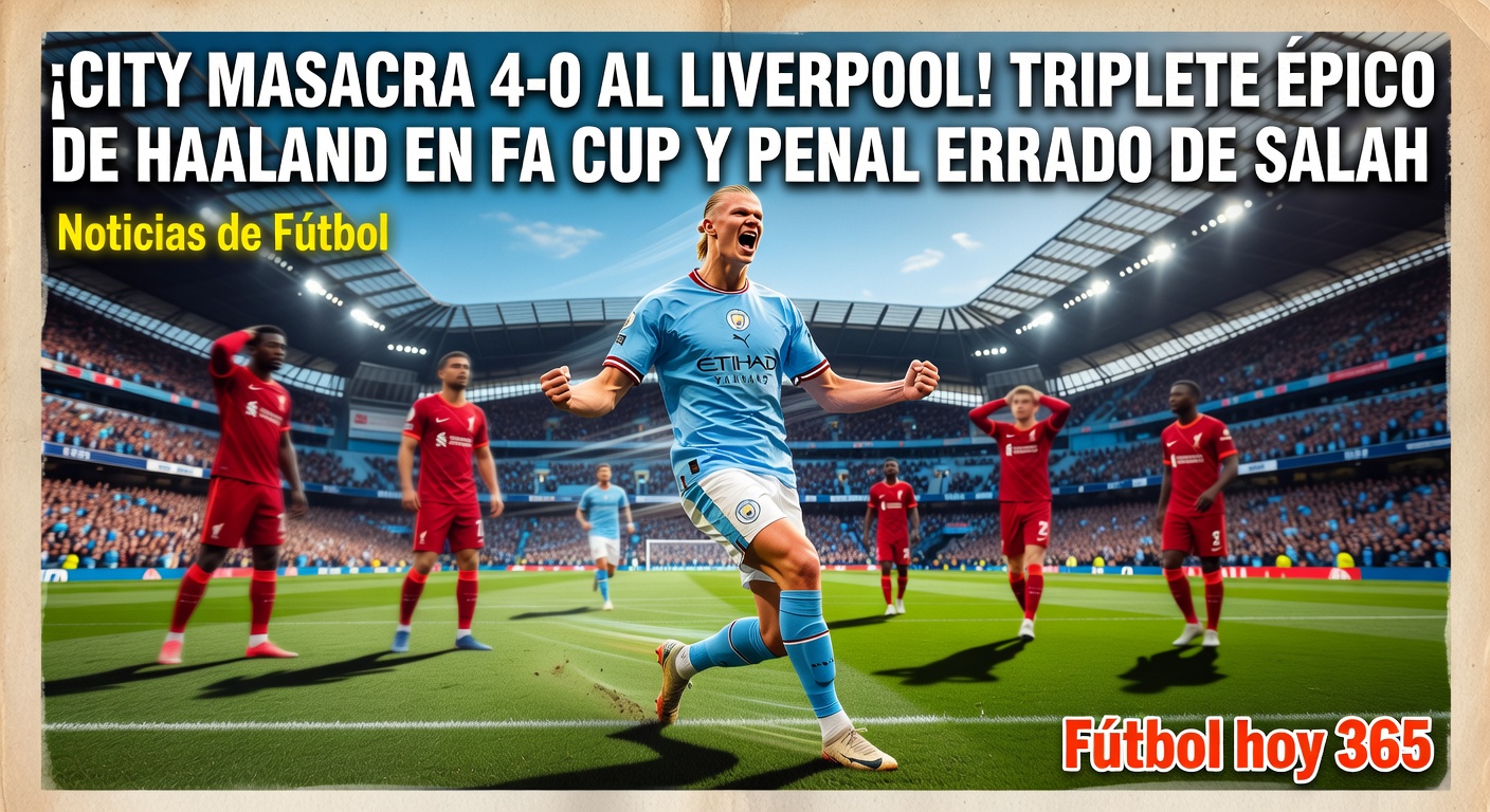 Haaland Hat-Trick Fires Man City into FA Cup Semi-Finals