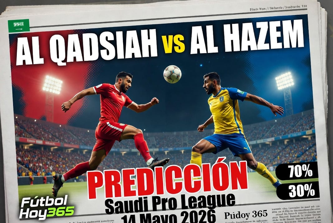 Al Qadsiah vs Al Hazem Prediccion Saudi Pro League 14 Mayo 2026