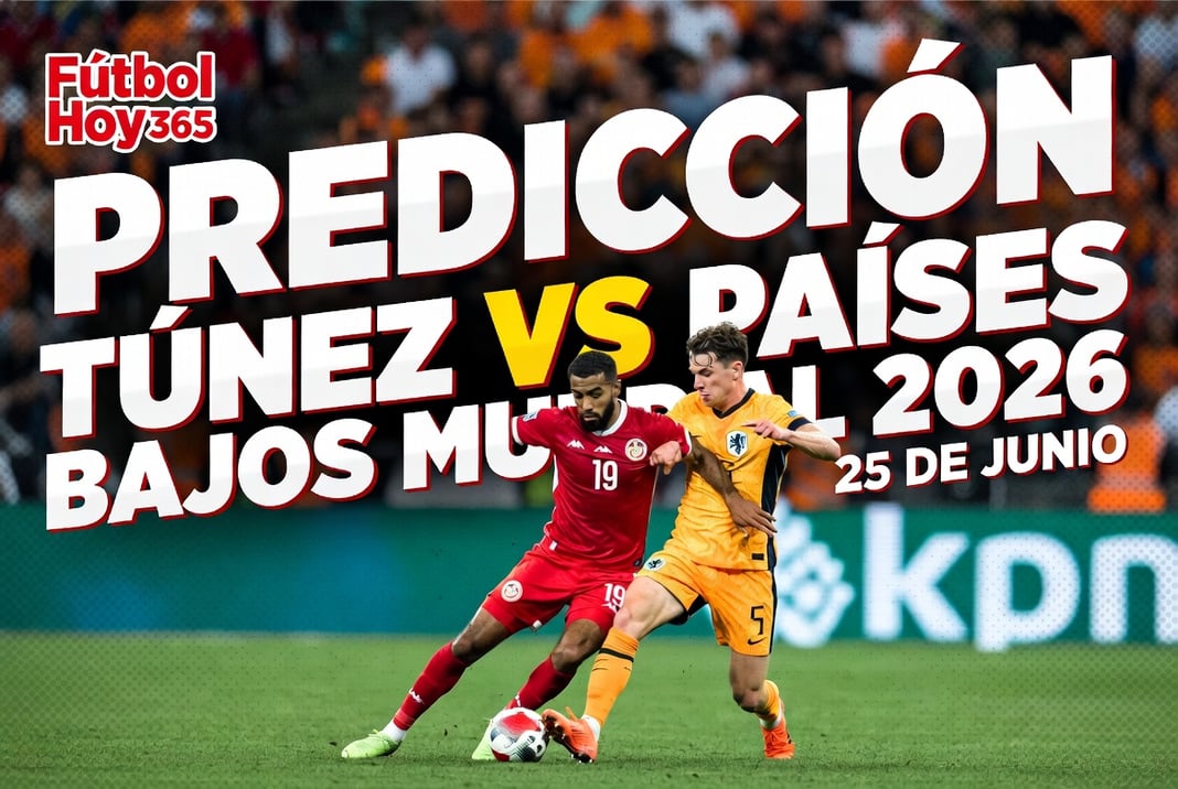Prediccion Tunez vs Paises Bajos Mundial 2026 25 de Junio