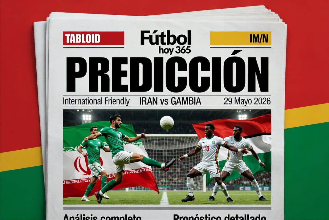 prediccion International Friendly Iran vs Gambia 29 Mayo 2026