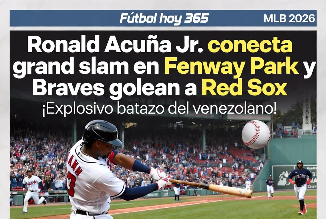 Ronald Acuña Jr. conecta grand slam en Fenway Park y Braves golean a Red Sox
