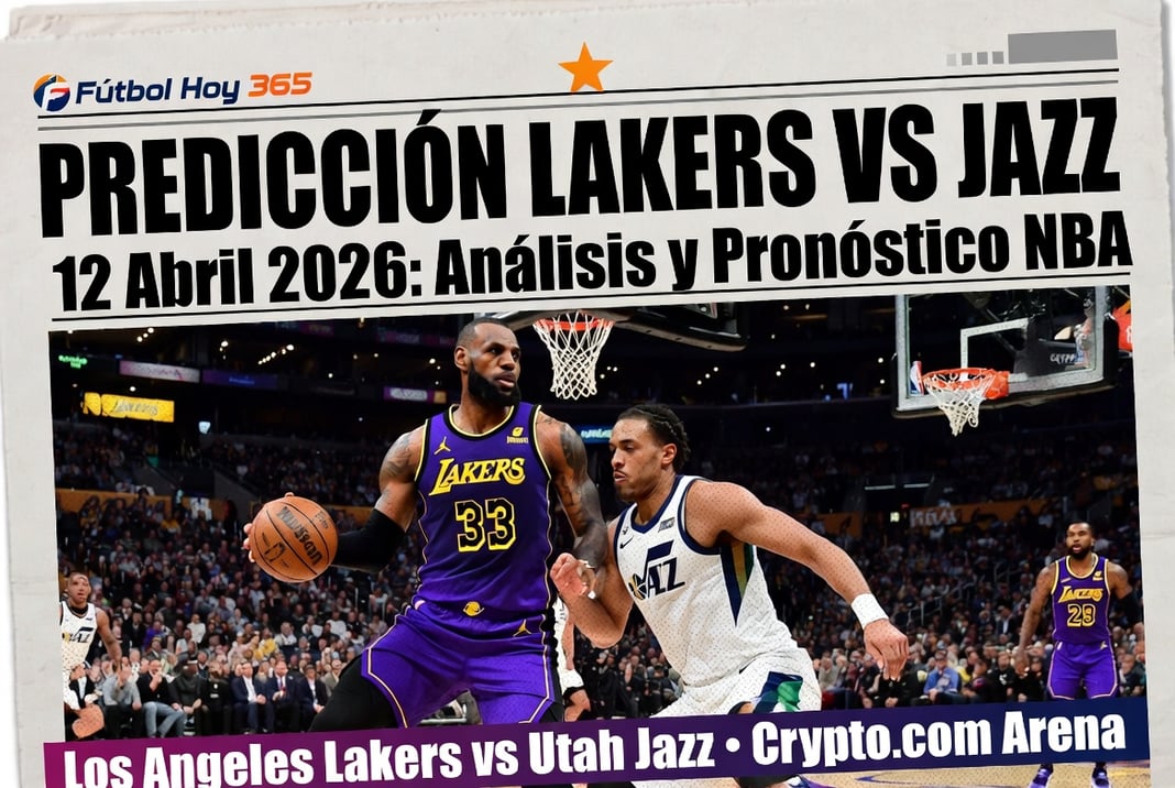 Predicción Lakers vs Jazz 12 Abril 2026 Análisis y Pronóstico NBA