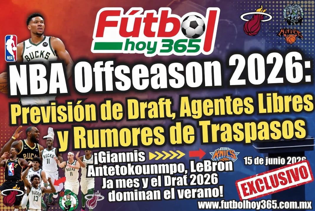NBA Offseason 2026 Previsión de Draft, Agentes Libres y Rumores de Traspasos